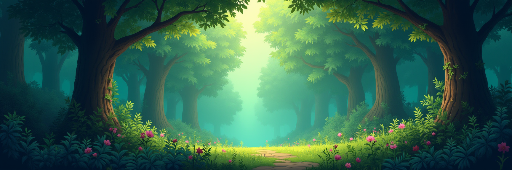 Lush Forest Game Logo